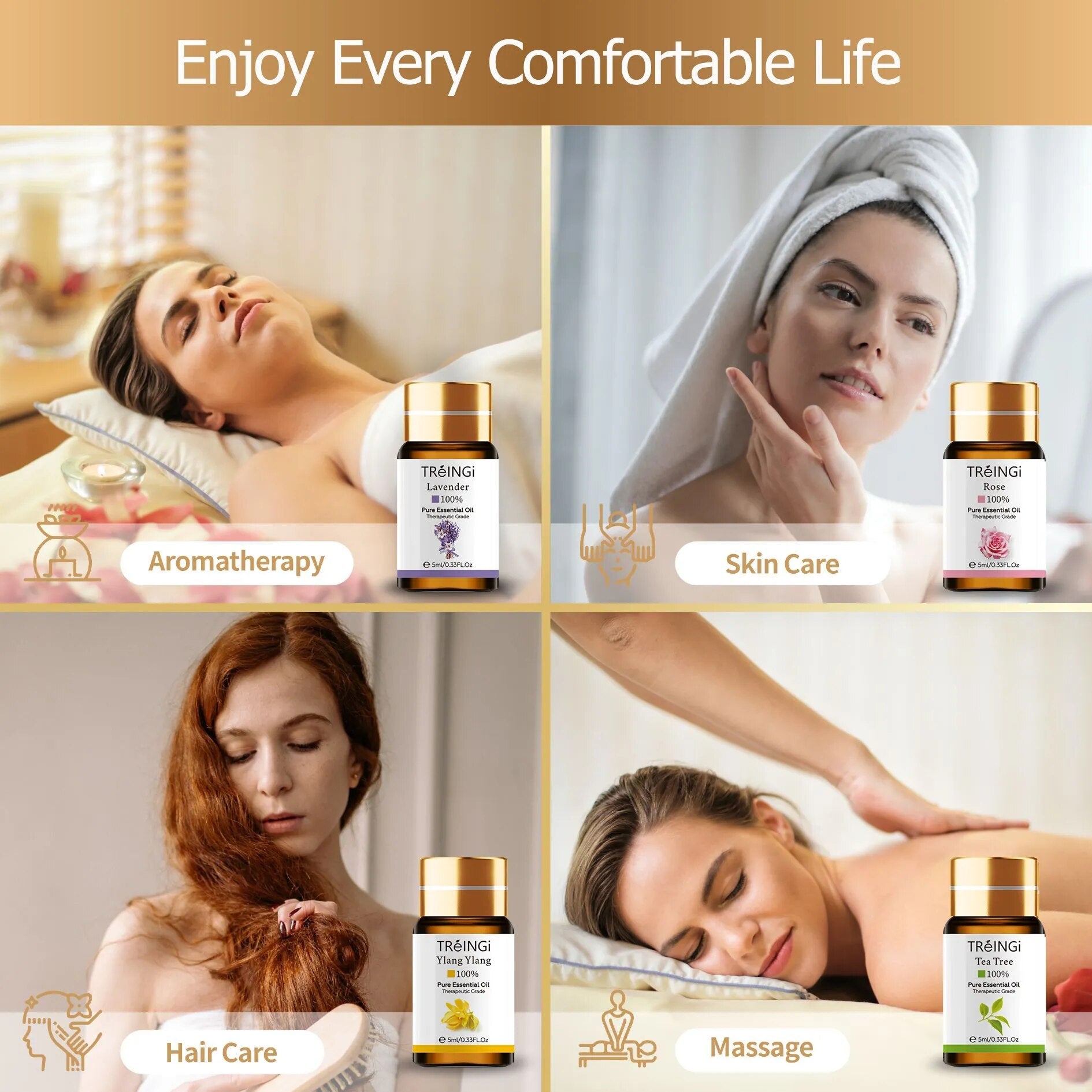 22pcs SPA Set Natural Essential Oils for Soap Candle Making