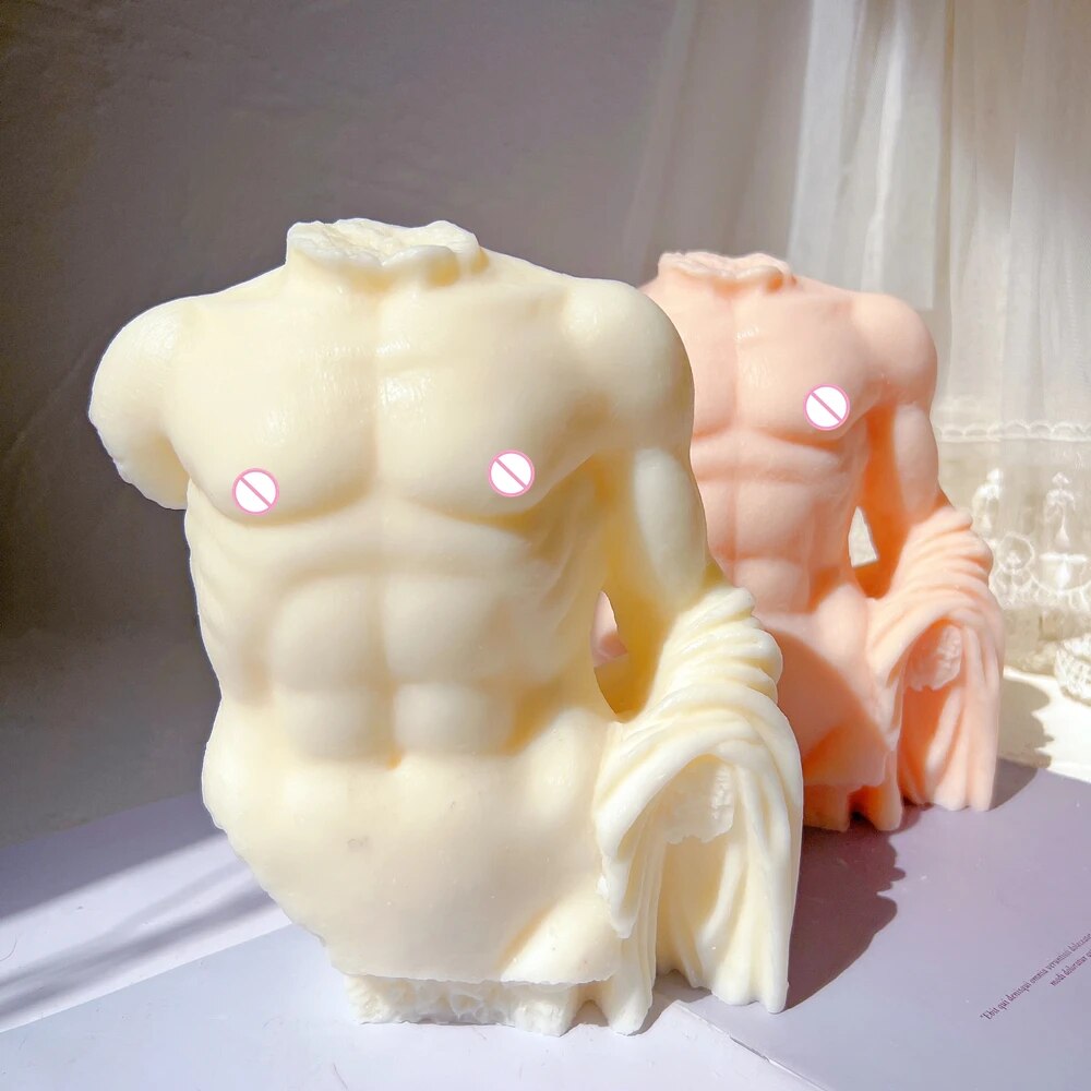 Greek Roman Torso Antique Body Sculpture Unique Candle Mold