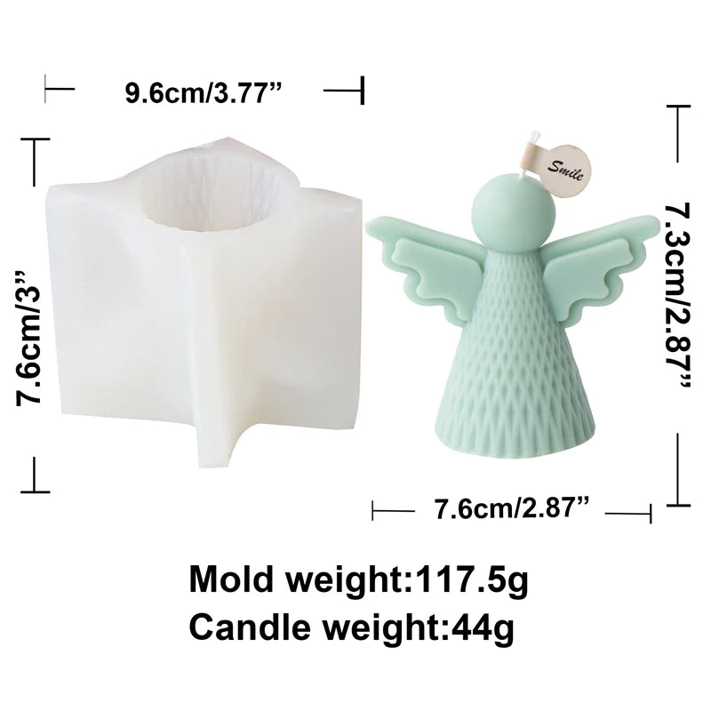 3D Angel Wings Candle Molds