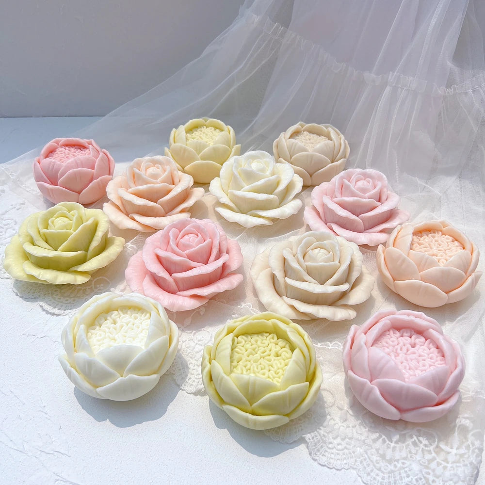 Rose Shaped Candle Mold