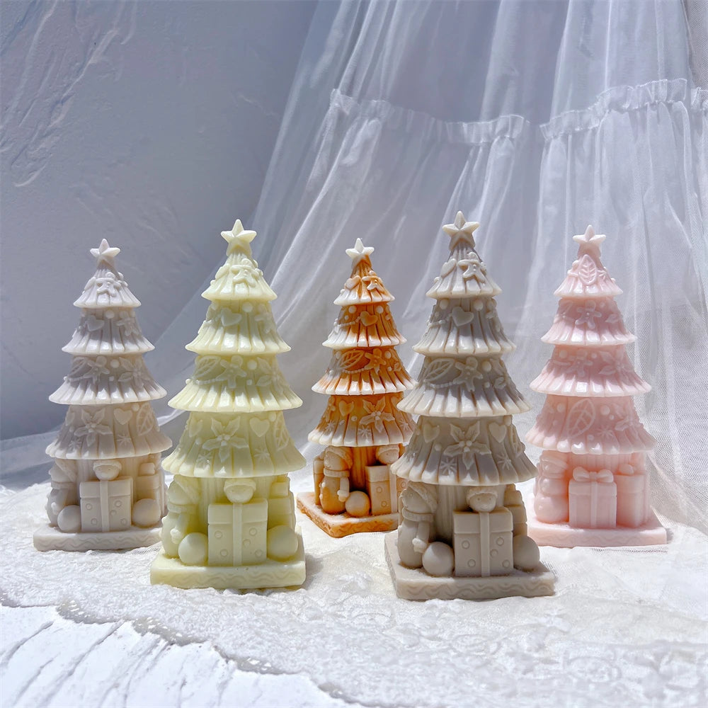 Christmas Holiday Tree Silicone Candle Mold