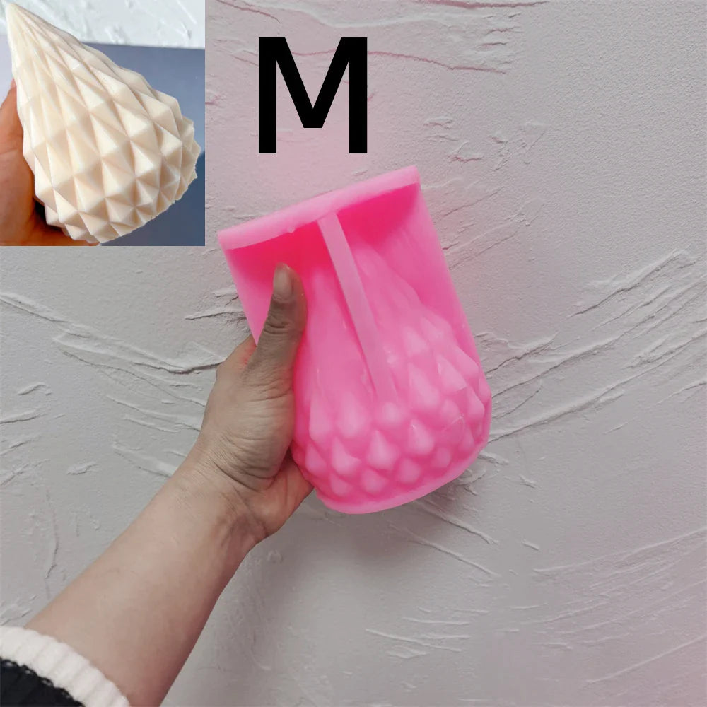 Diamond Cone Candle Mold