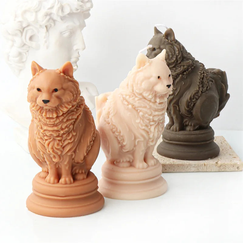 Adorable Ragdoll Cat Candle Mold