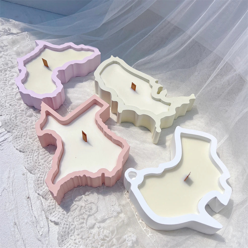 Map Candle Holder Silicone Mold