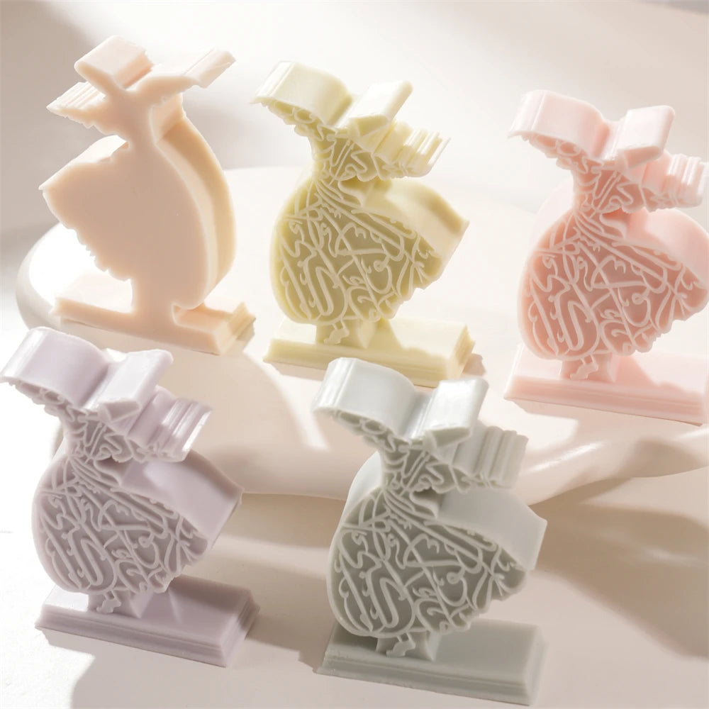 Whirling Dervish Silicone Candle Mold for Ramadan Decor