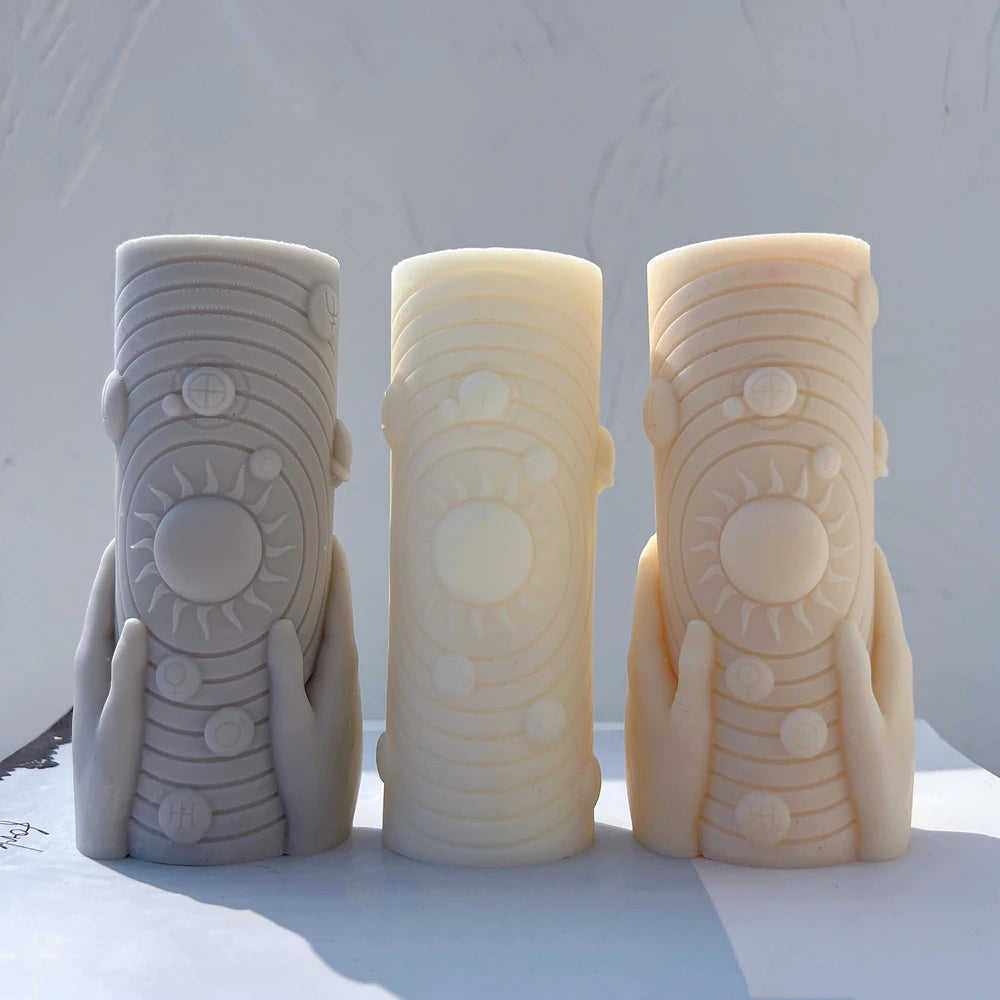 Solar System Candle Molds: Astrological Home Decor Symbols
