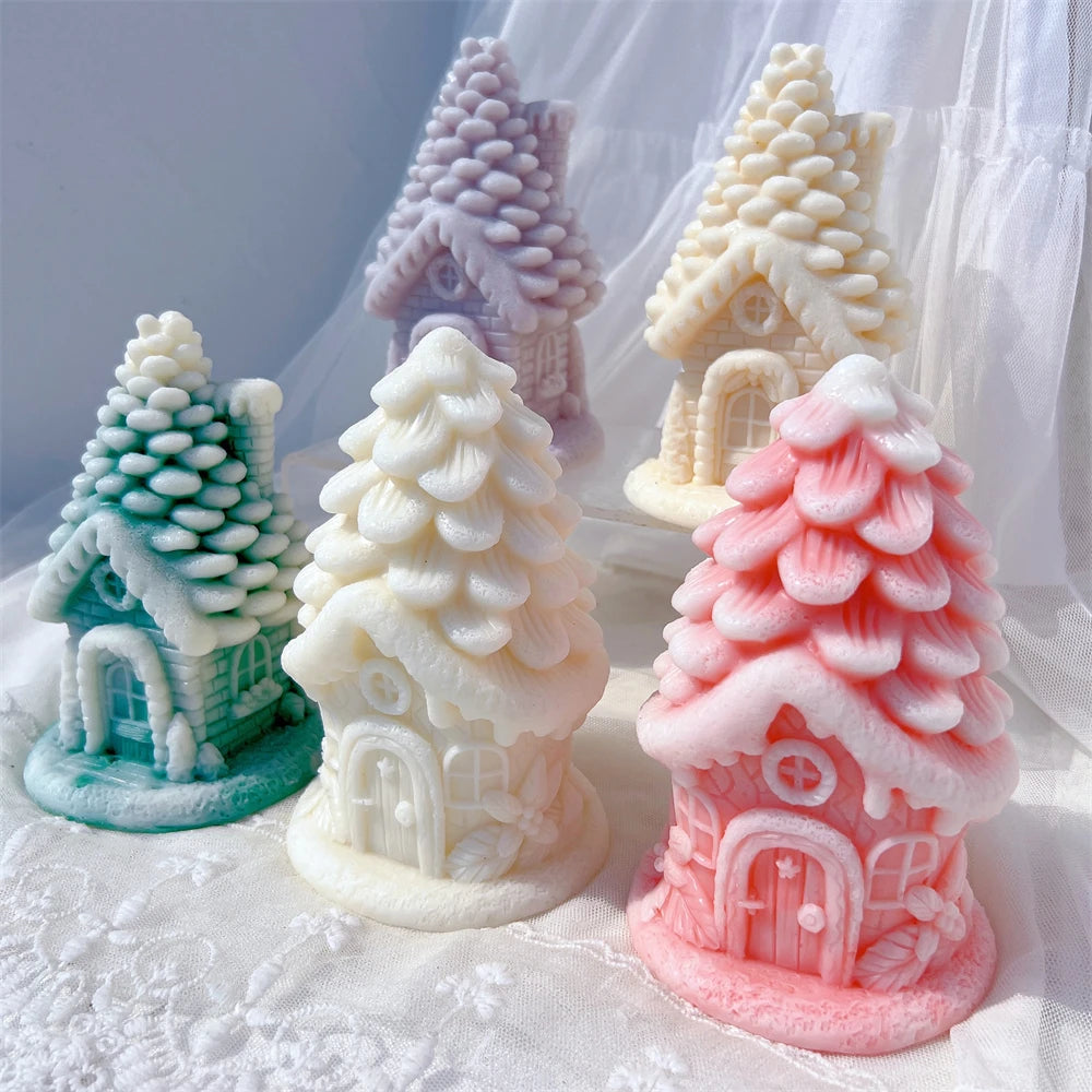 Pinecone Fairy Cottage Candle Mold – 2 Designs