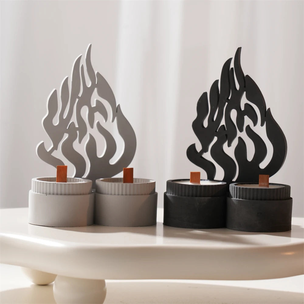 Shabbat Chai Concrete Candle Vessel Silicone Mold