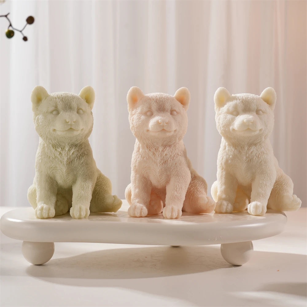 Shiba Inu Dog Candle Mold