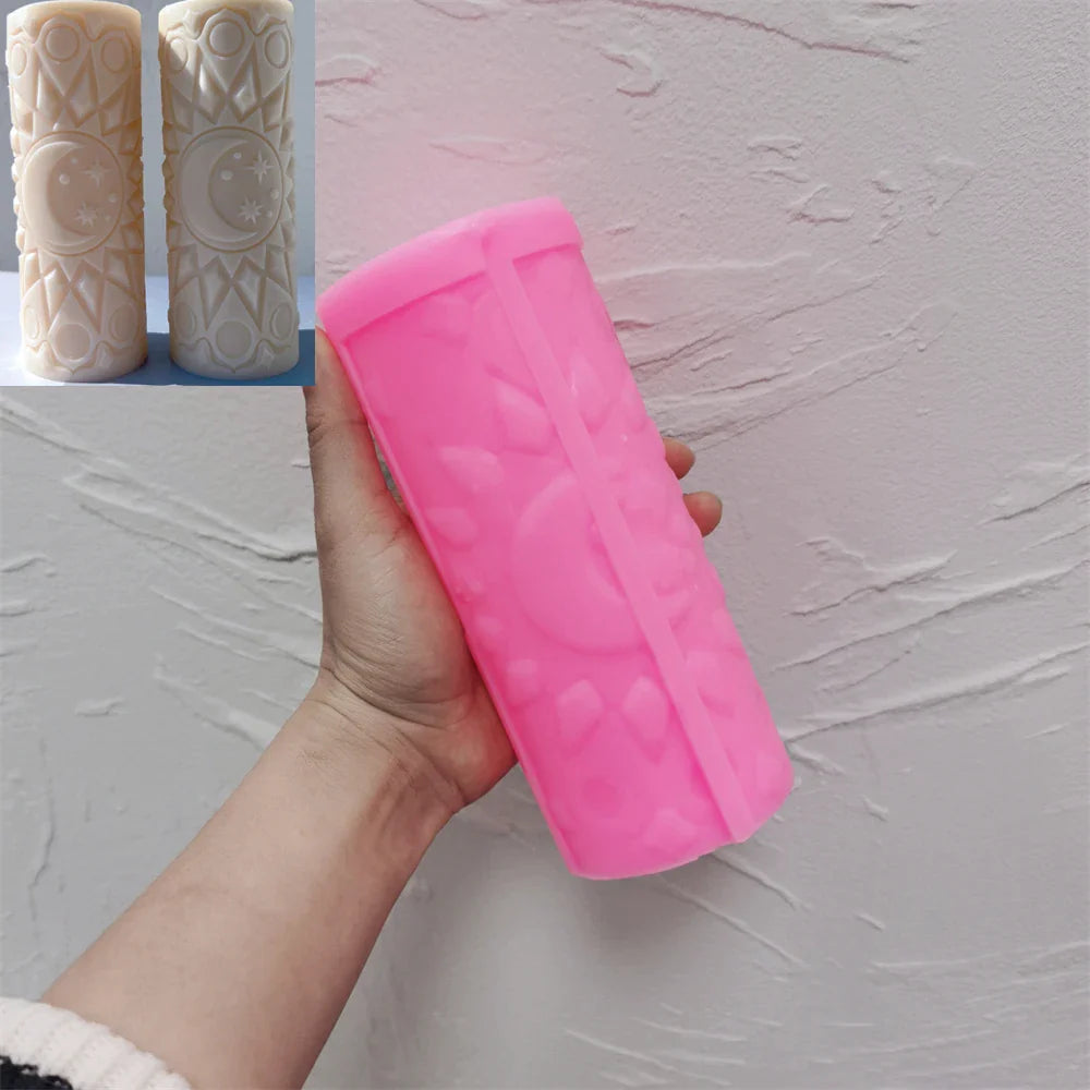 Moon Mandala Silicone Candle Mold