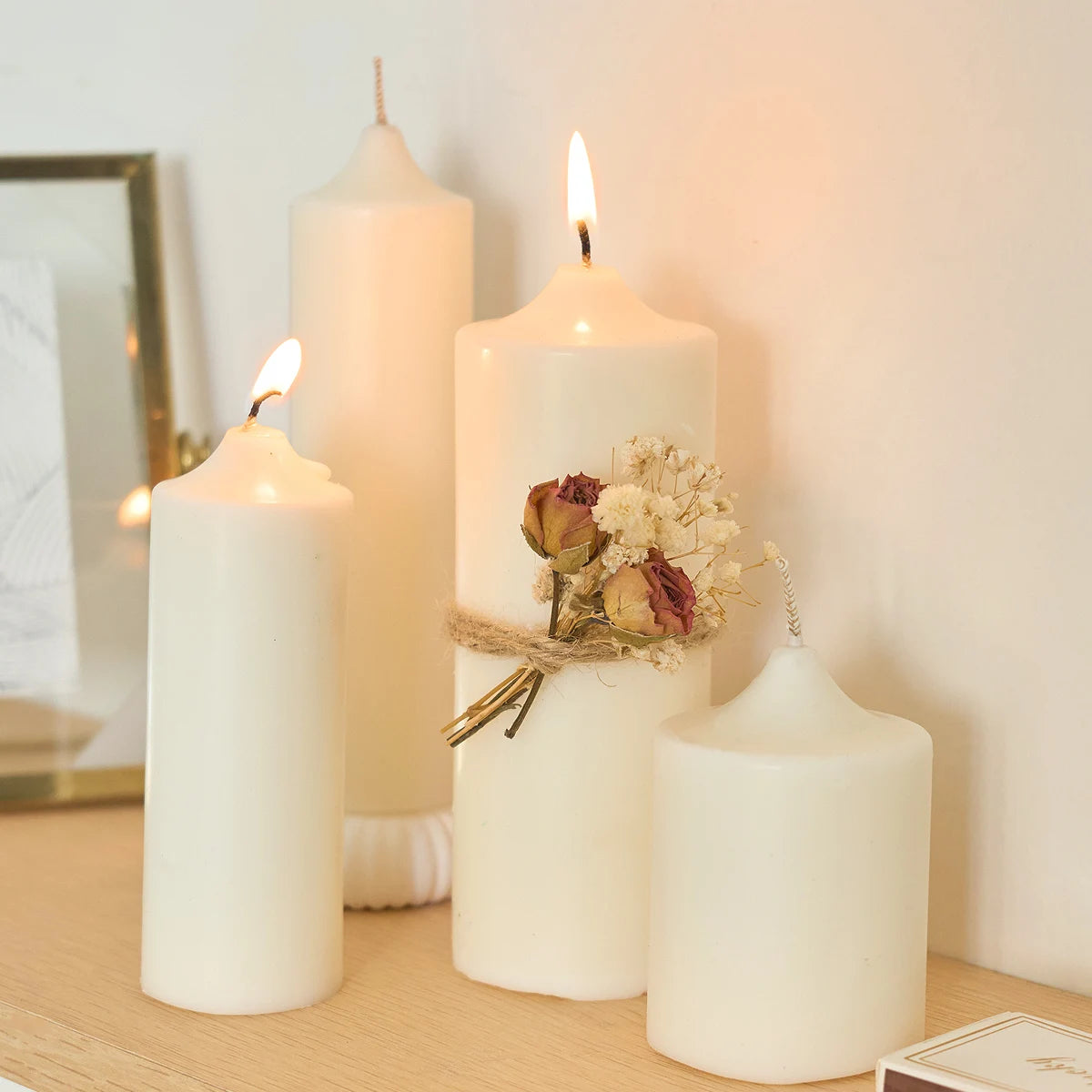 Cylindrical Taper Candle Plastic Mold