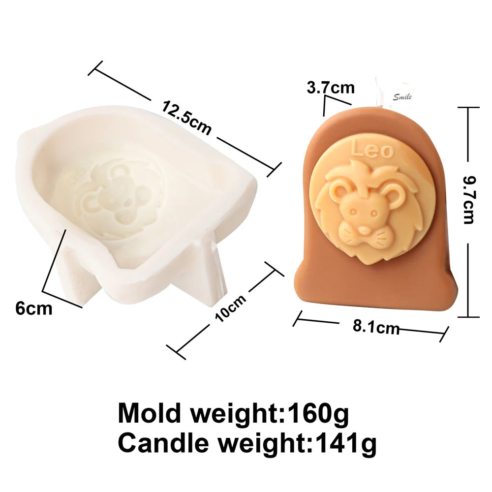 Astrology Art Craft DIY 12 Constellation Silicone Candle Molds