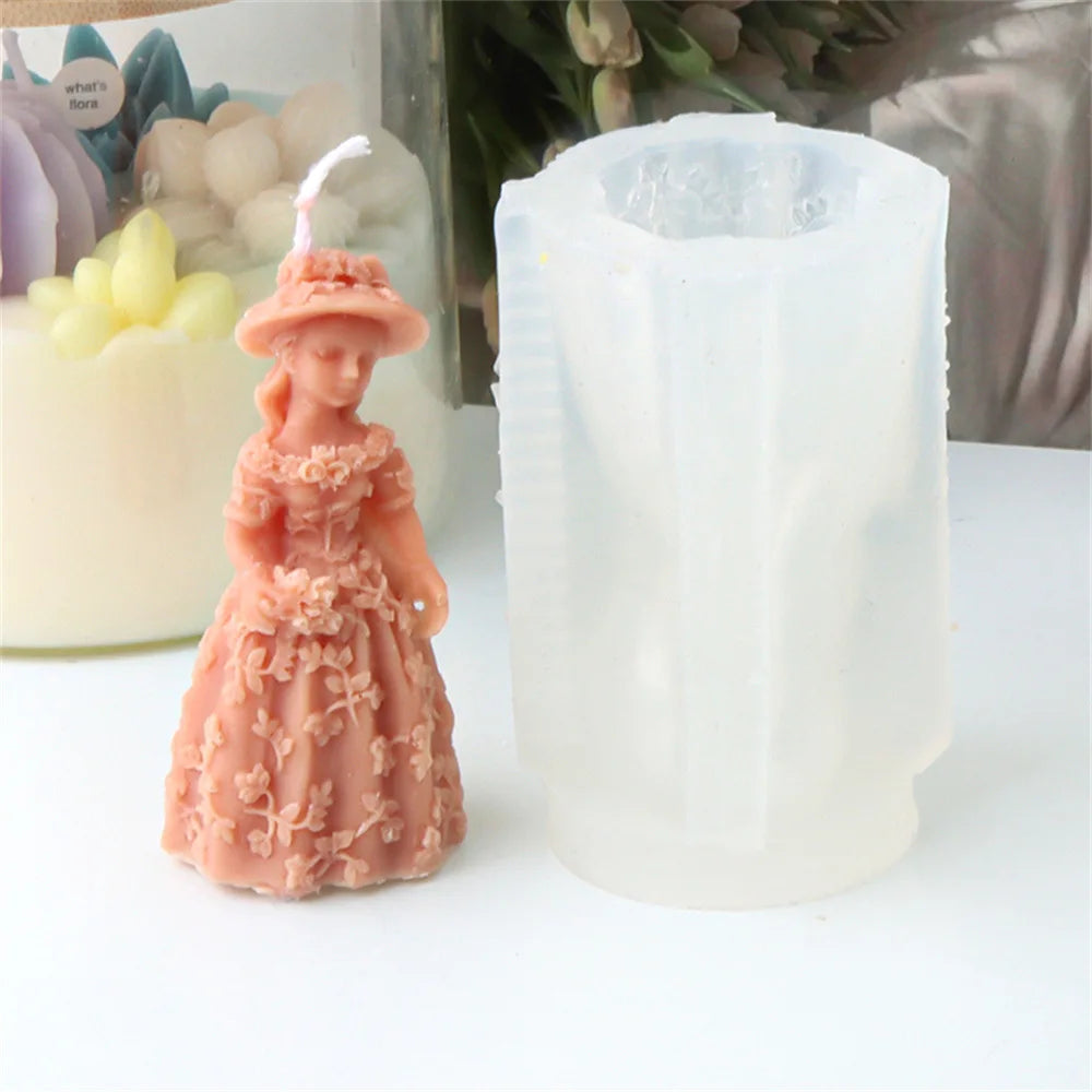 3D Angel Girls Candle Silicone Candle Mold