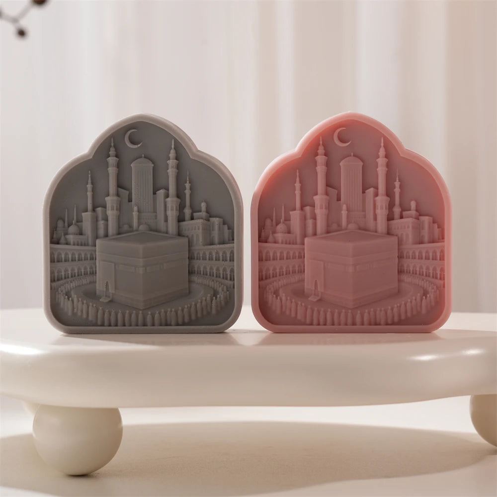Kaaba Ramadan Decor Silicone Candle Mold for Eid Gifts