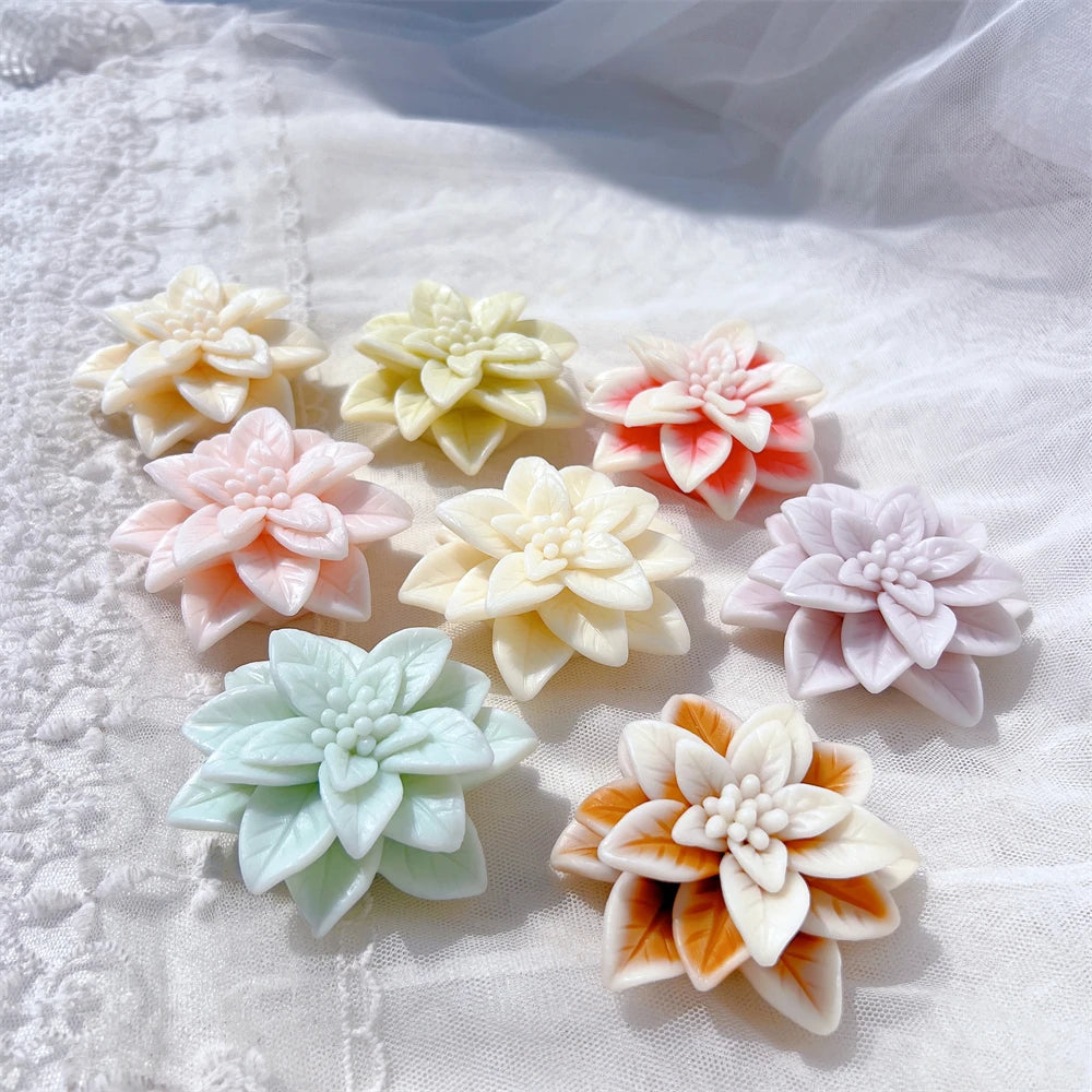 Christmas Poinsettia Silicone Candle Mold