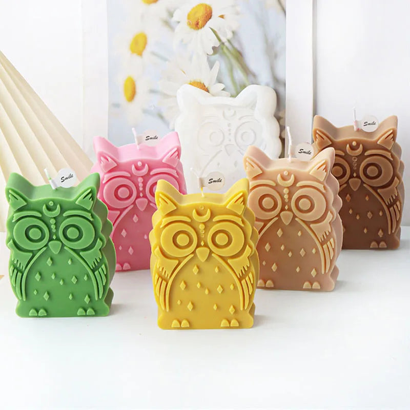 Cartoon Owl Silicone Candle Mold