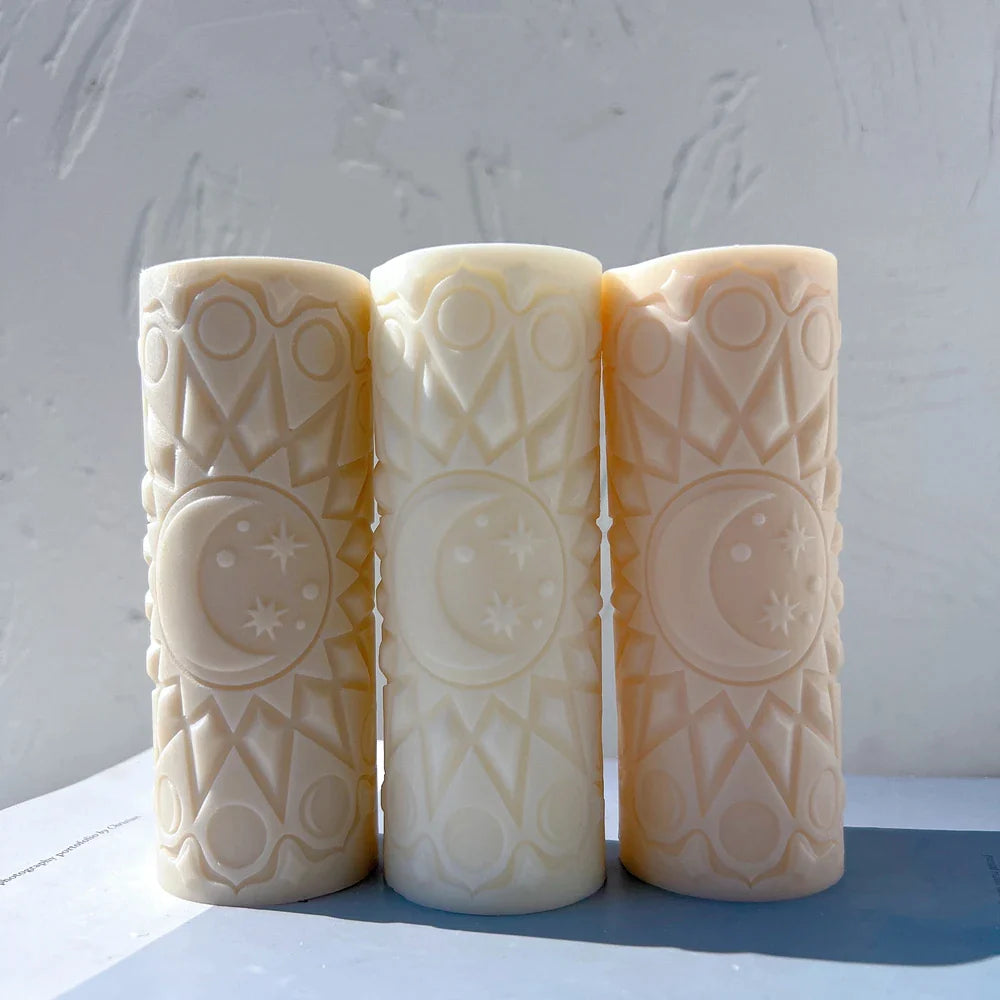 Moon Mandala Silicone Candle Mold