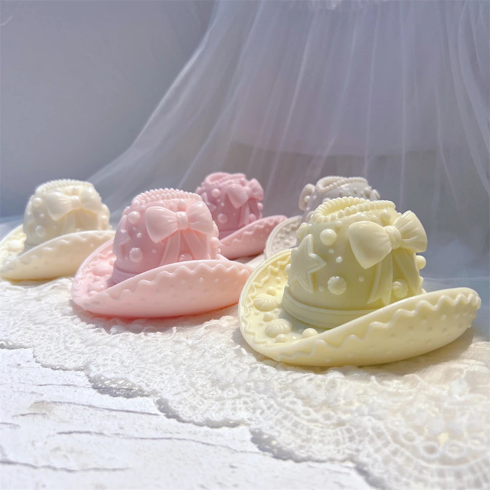 Gingerbread Cowboy Hat Candle Silicone Mold