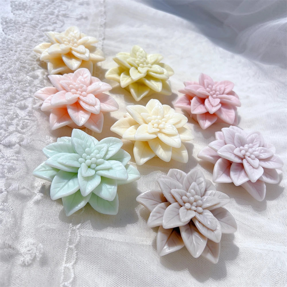 Christmas Poinsettia Silicone Candle Mold