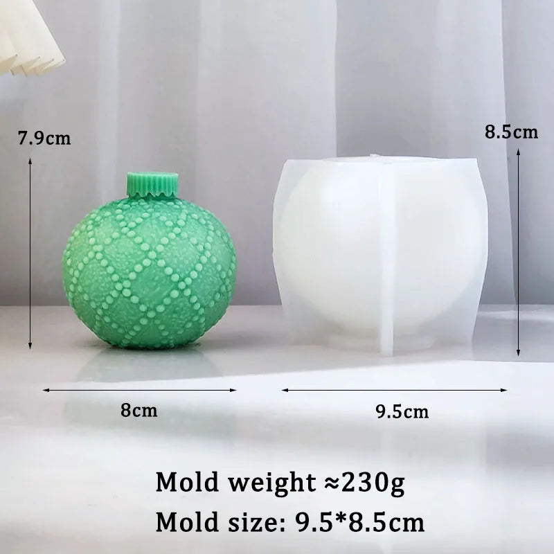 Christmas Ball Candle Silicone Mold