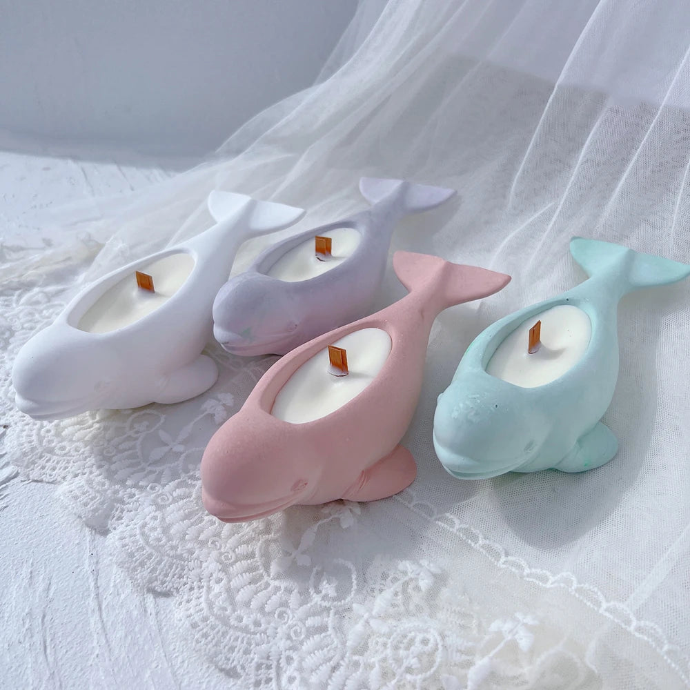 Beluga Whale Candle Vessel Silicone Mold
