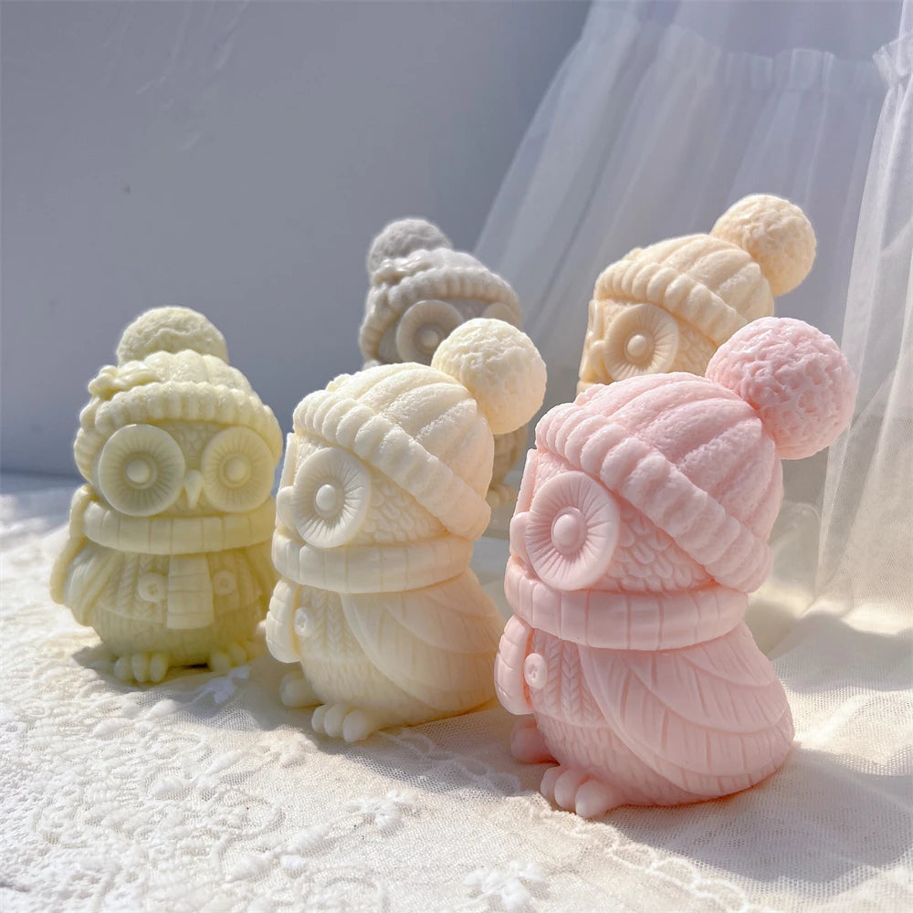 Christmas Owl Candle Mold