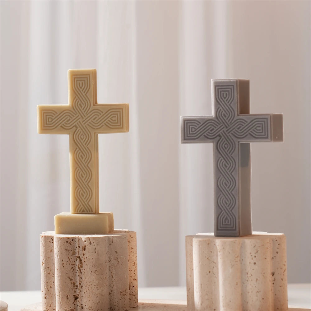 Standing Cross Candle Silicone Mold