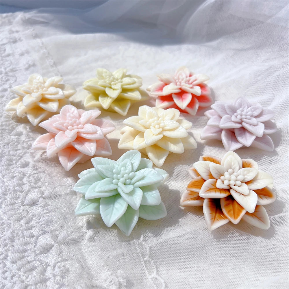 Christmas Poinsettia Silicone Candle Mold