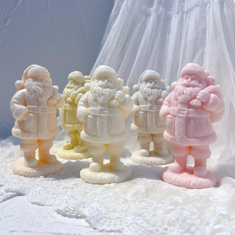Standing Santa Claus Candle Silicone Mold