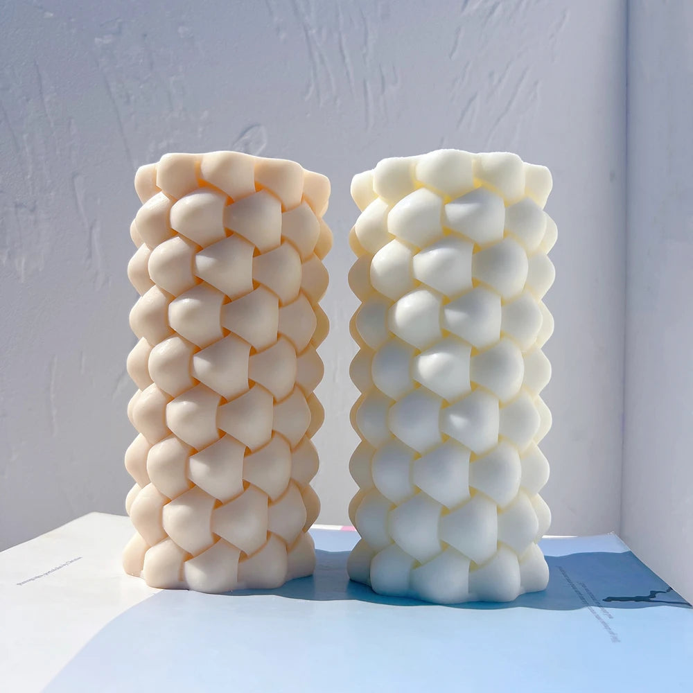 Aesthetic Bubble Pillar Candle Mold