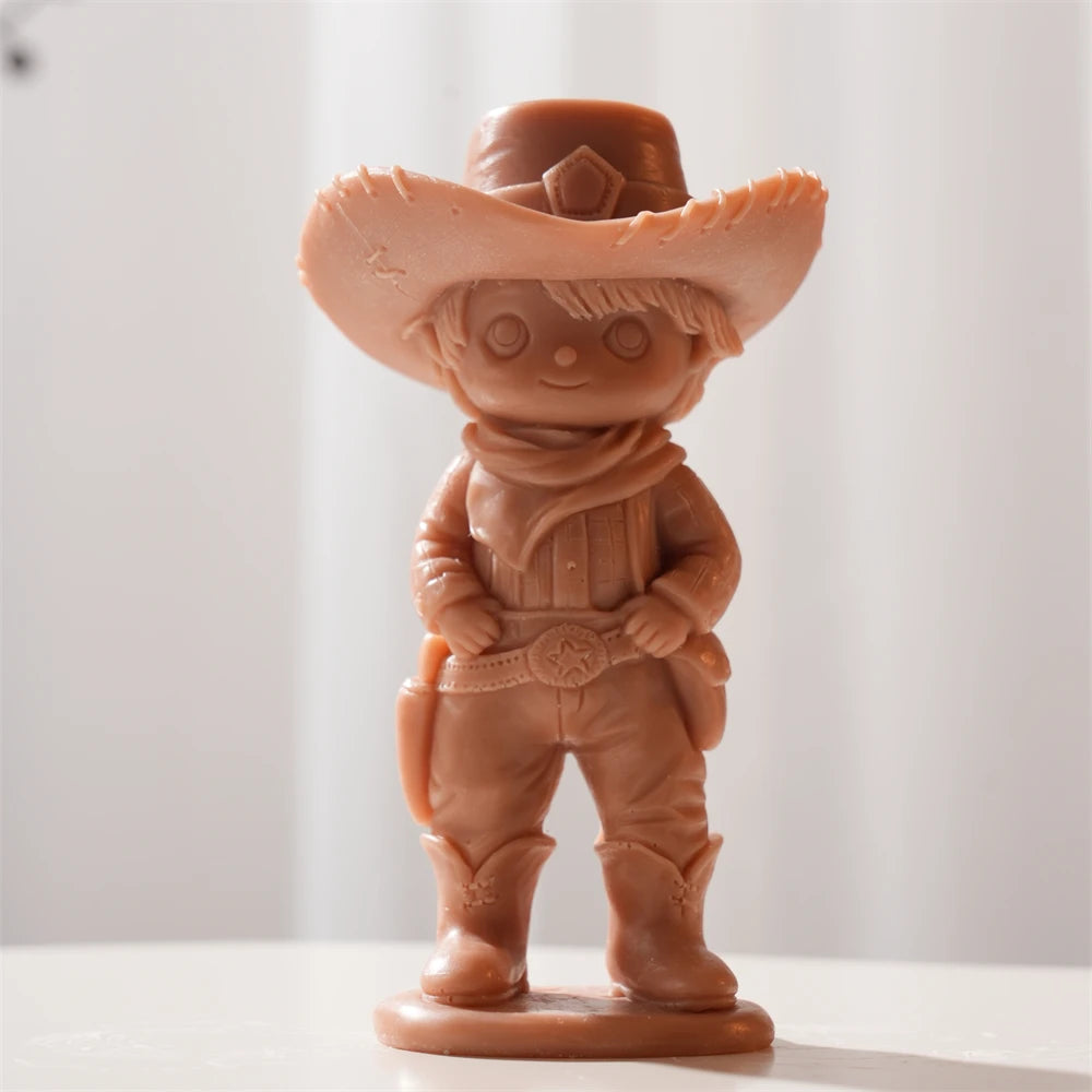 Cowboy & Cowgirl Silicone Candle Mold