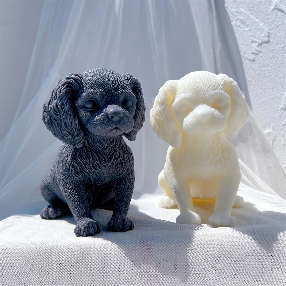 Cavalier King Charles Spaniel Dog Candle Mold