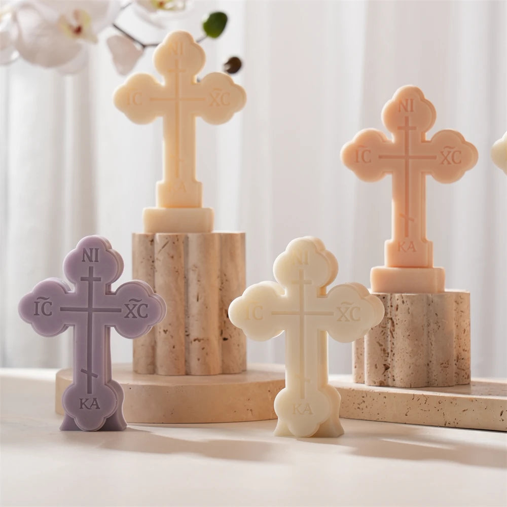 Standing Cross Candle Silicone Mold