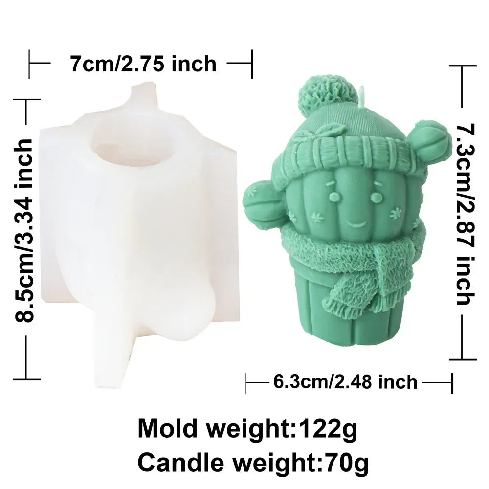 Christmas Cactus Silicone Candle Molds
