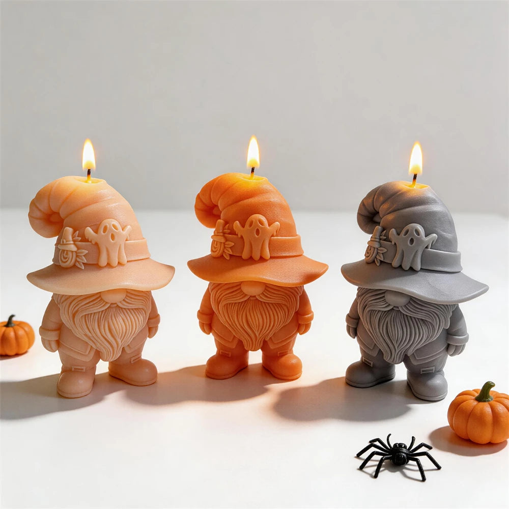 Halloween Ghost Gnome Silicone Candle Mold