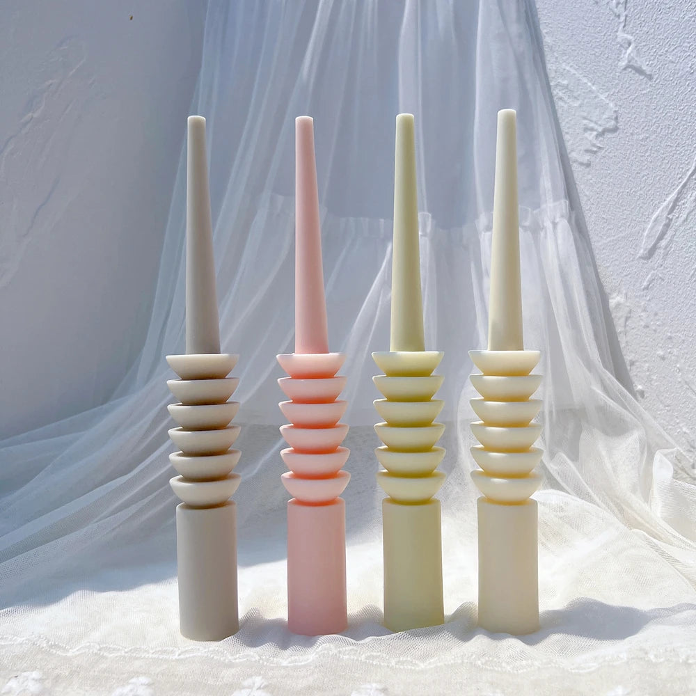 24CM Tall Taper Spiral Candle Mold