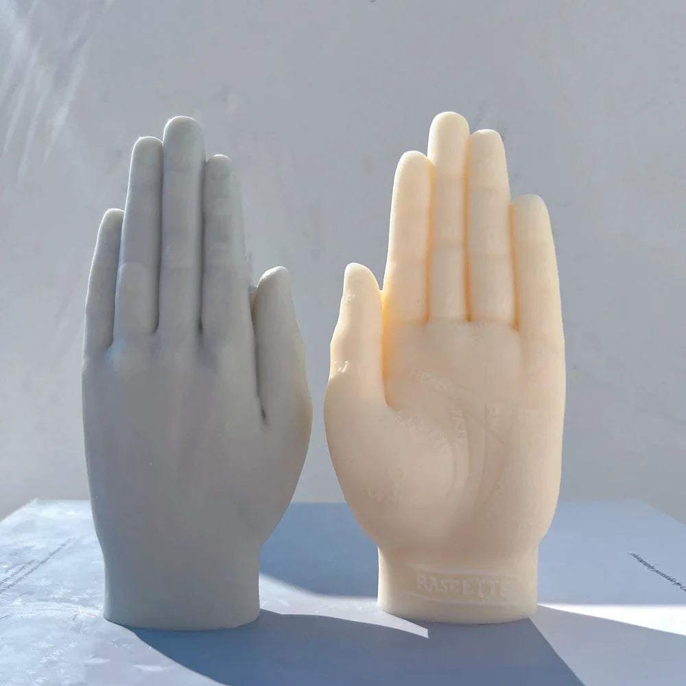 Palmistry Hand Sculpture Candle Mold