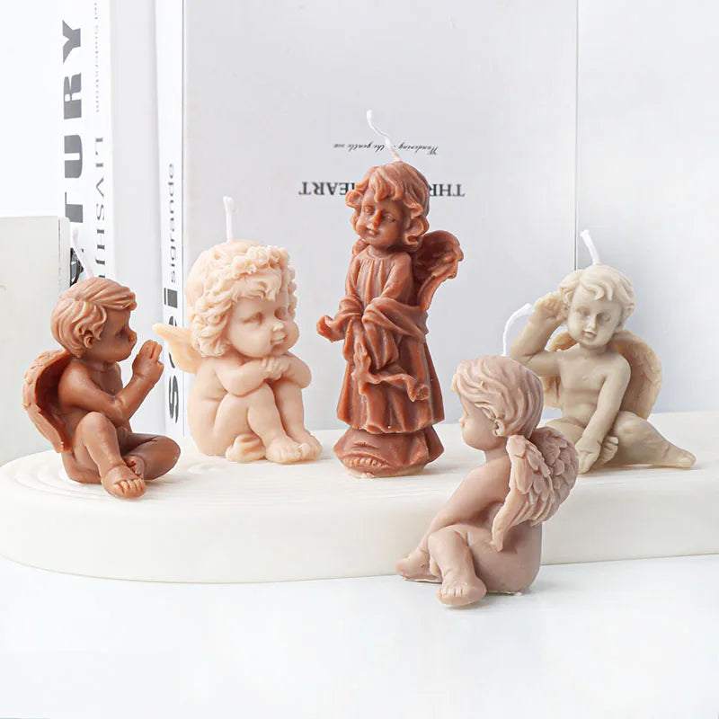 Cute Angel Theme Silicone Candle Mold