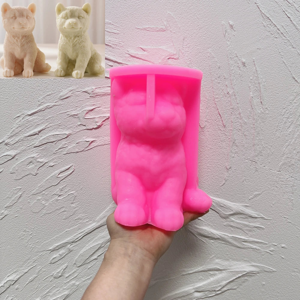 Shiba Inu Dog Candle Mold