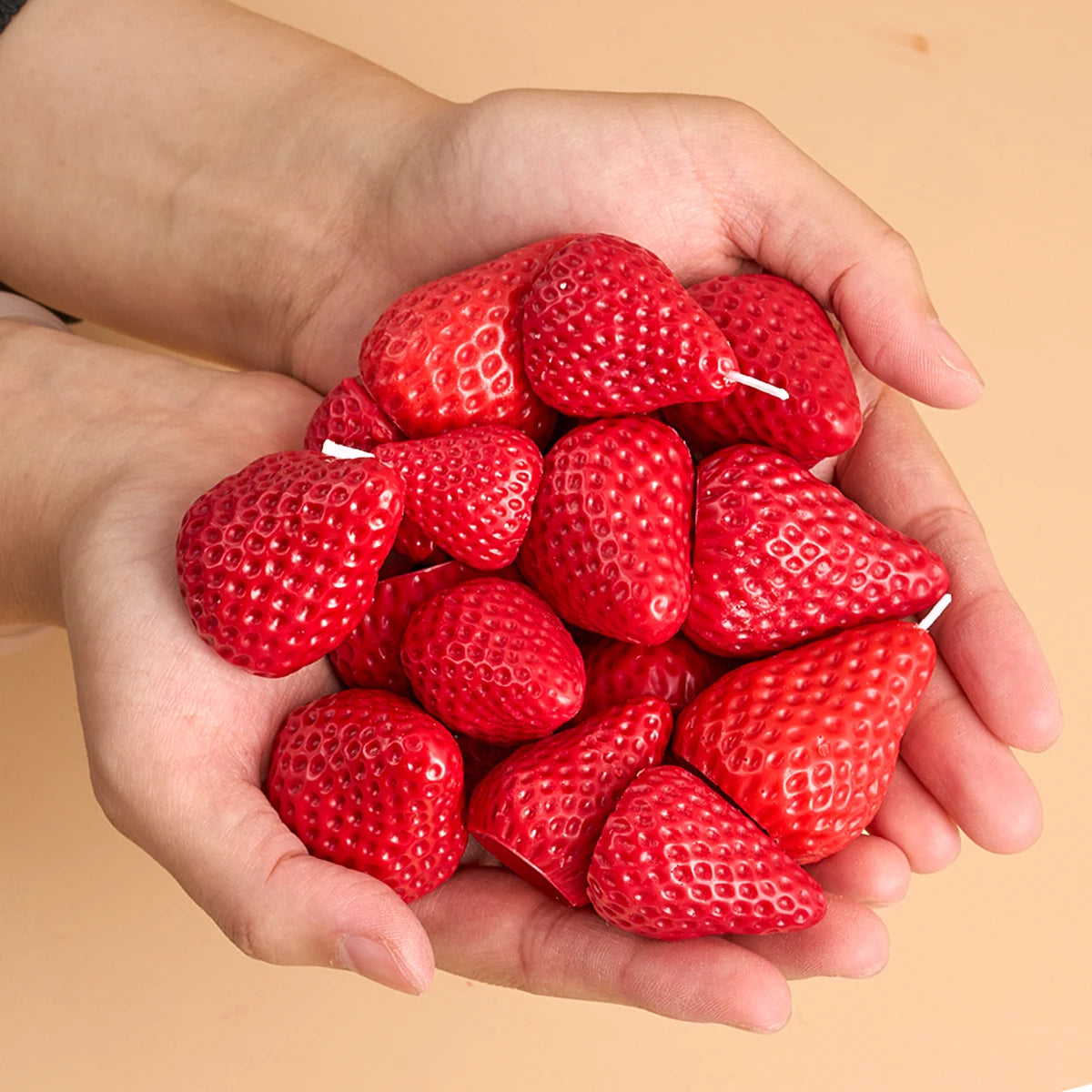 Strawberry Shaped Silicone Candle Mold 4PCS/1PC S/M/L