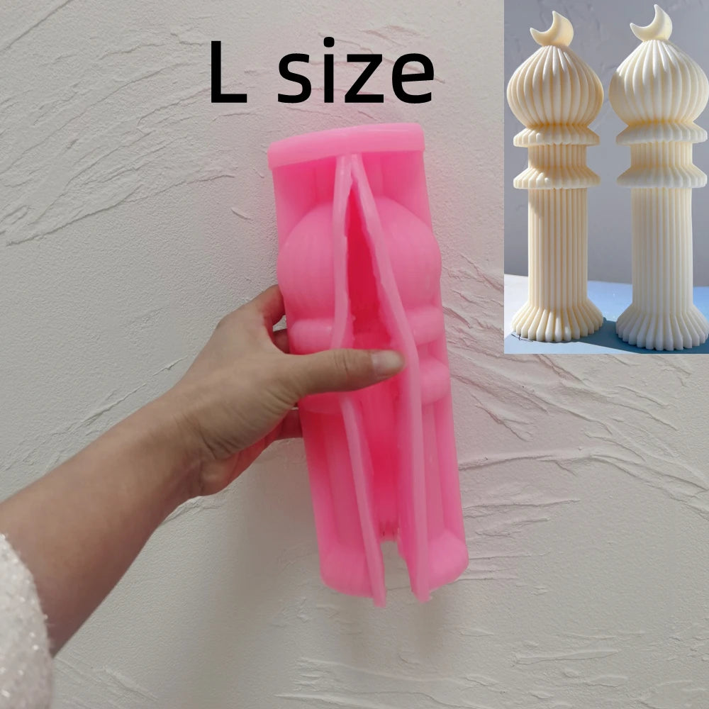 Ramadan Décor Pillar Candle Silicone Mold