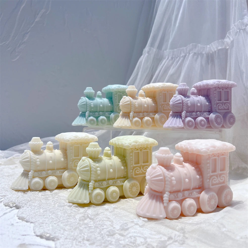 Gingerbread Christmas Train Candle Mold