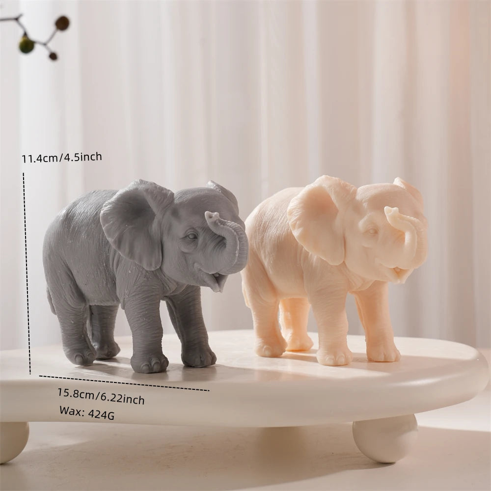 Walking Elephant Candle Mold