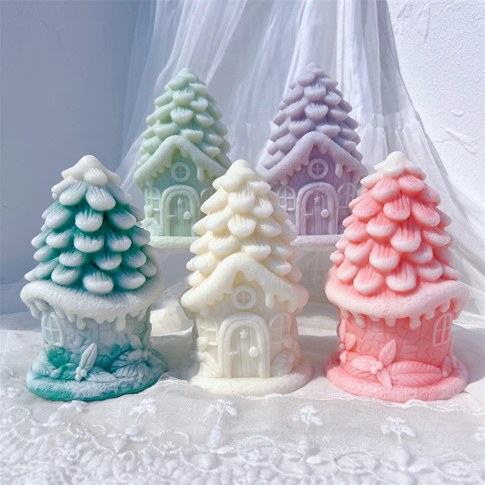 Pinecone Fairy Cottage Candle Mold – 2 Designs