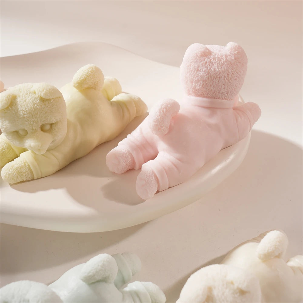 Cute Puppy Silicone Candle Mold