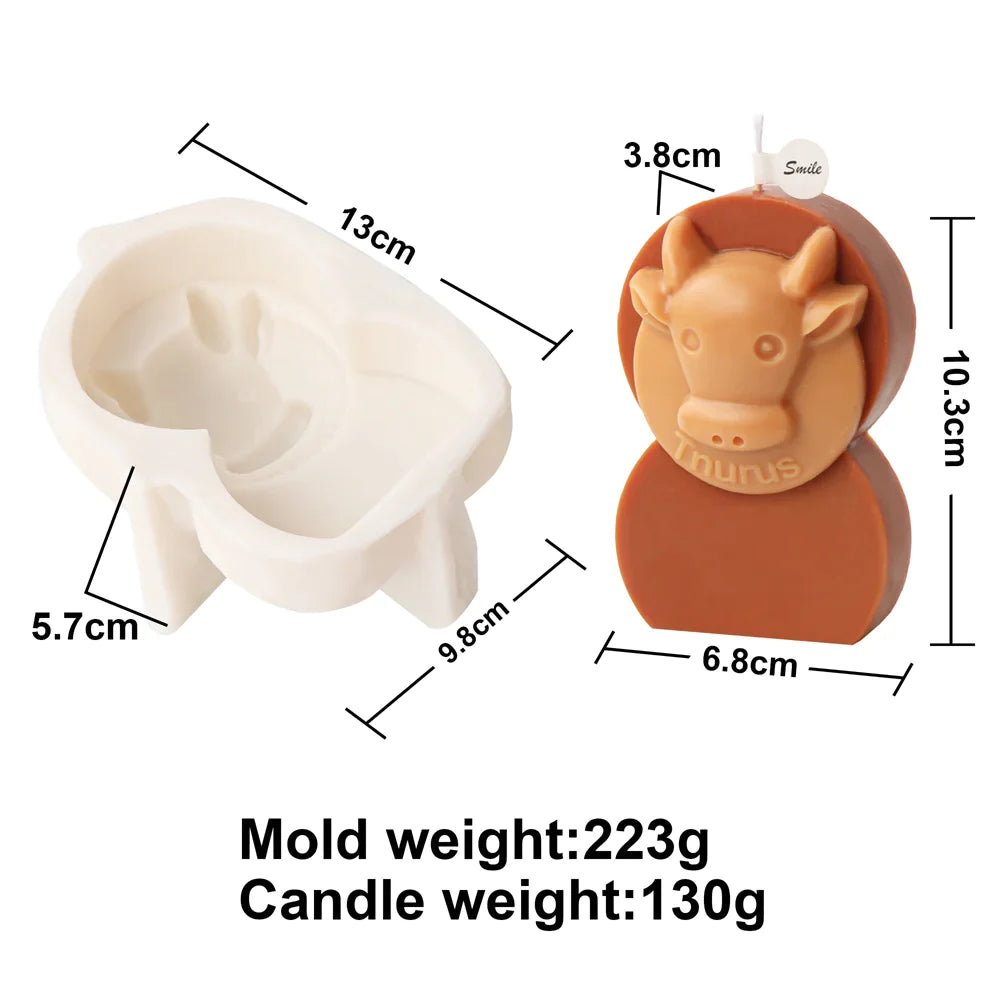 Astrology Art Craft DIY 12 Constellation Silicone Candle Molds