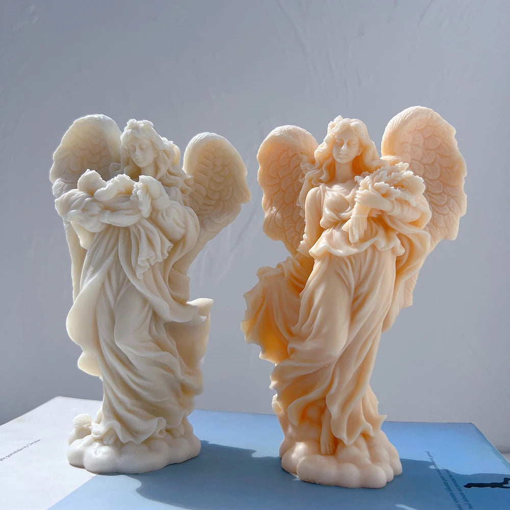 Guardian Angel & Angel of Grace Candle Mold