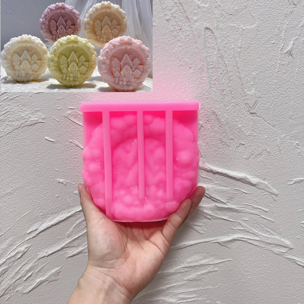 Christmas Wreath Silicone Candle Mold