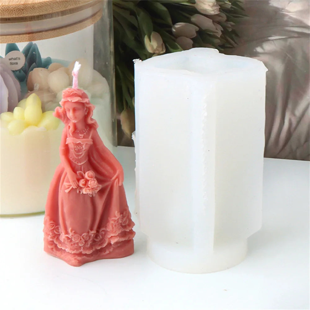 3D Angel Girls Candle Silicone Candle Mold