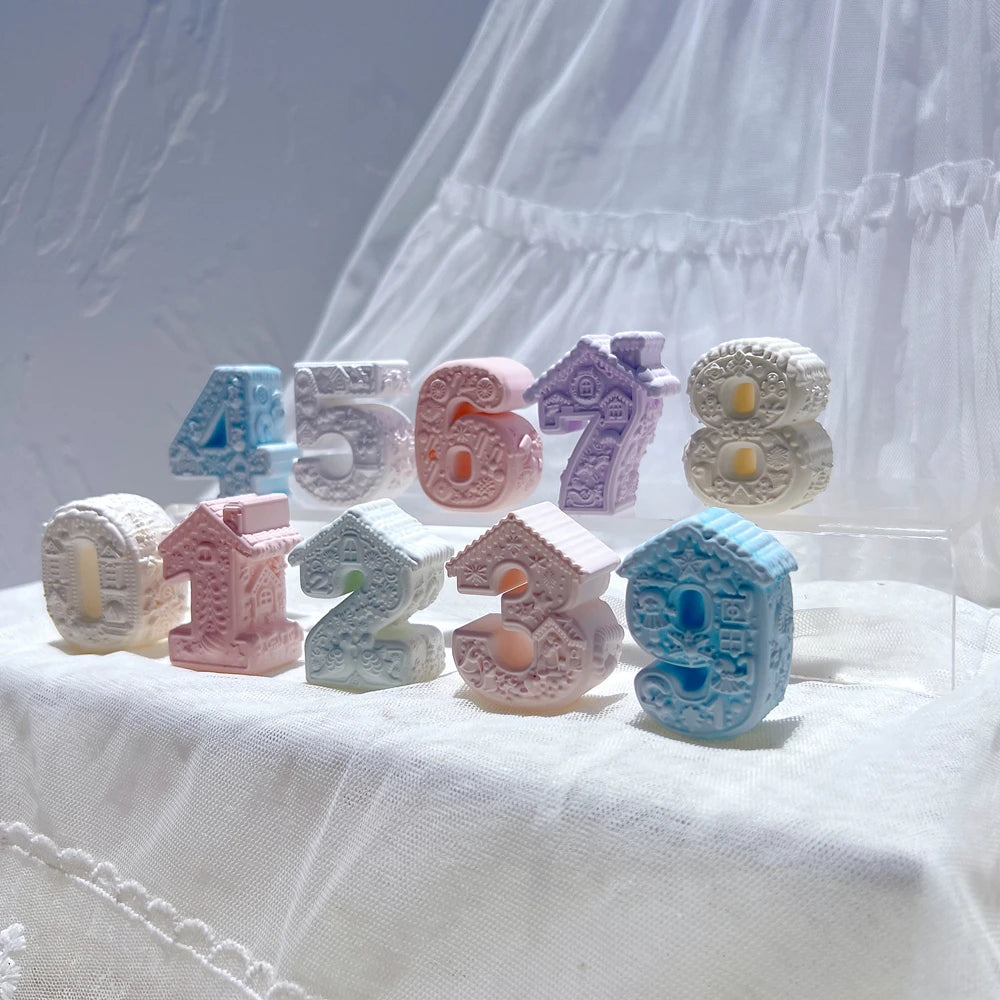 Gingerbread Alphabet & Numbers Silicone Mold